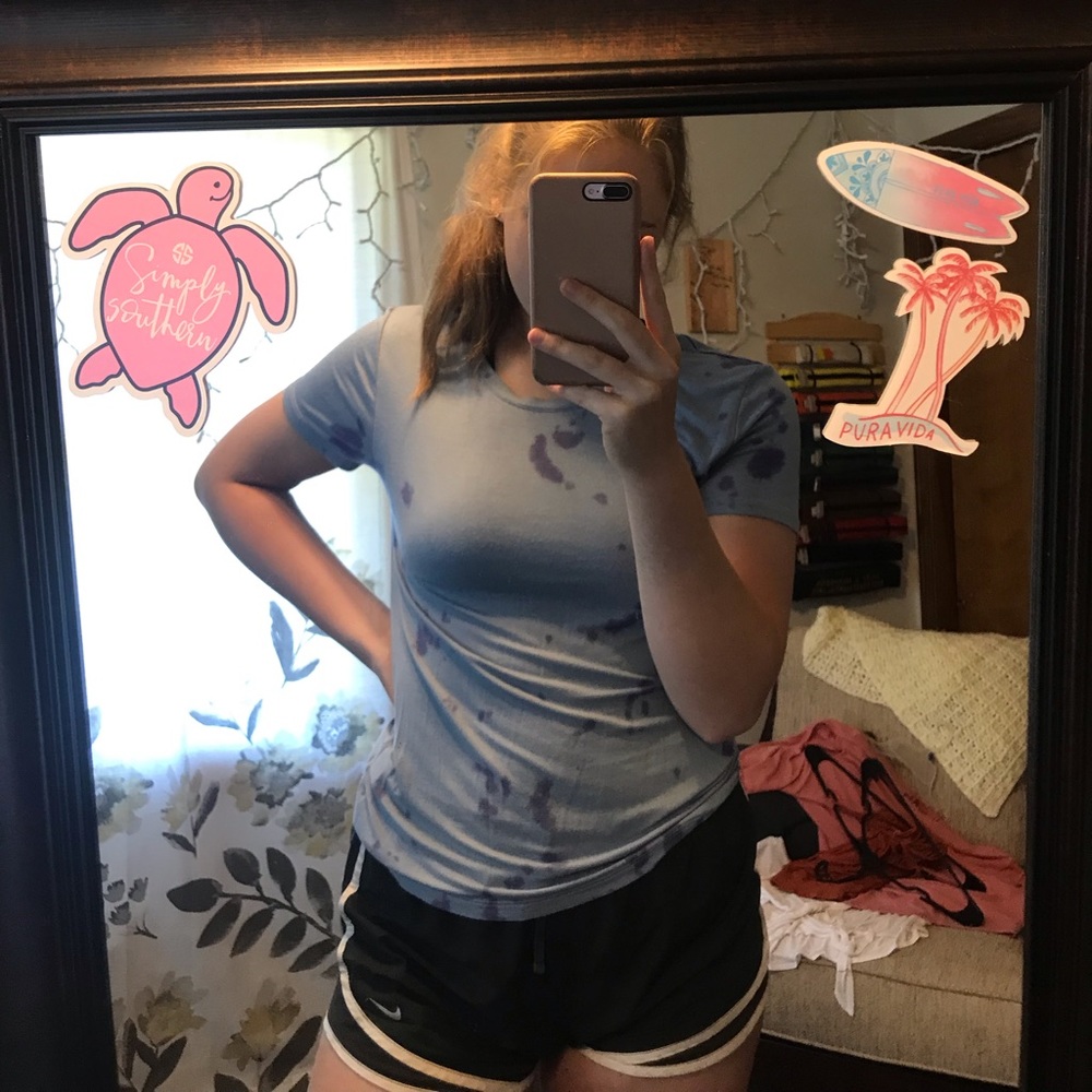 Soft blue tee